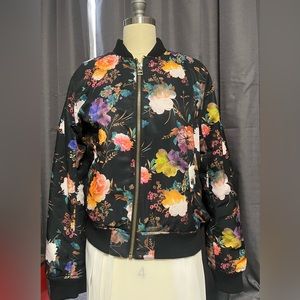 Forever, 21 floral bomber jacket